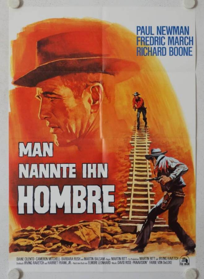 Hombre re-release german movie poster